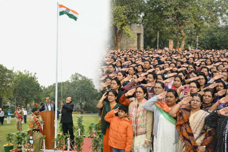 निरमा यूनिवर्सिटी में तिरंगे तले आत्मचिंतन का संदेश और अनुशासित एनसीसी परेड