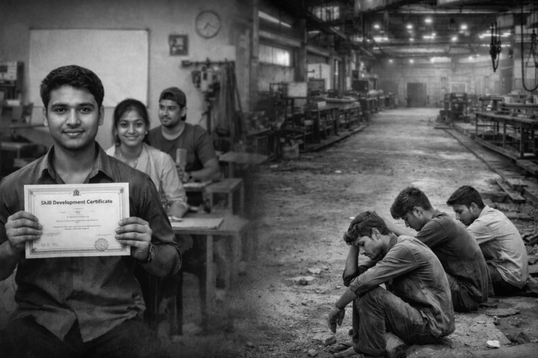 काग़ज़ों में कौशल, ज़मीनी हक़ीक़त में बेरोज़गारी