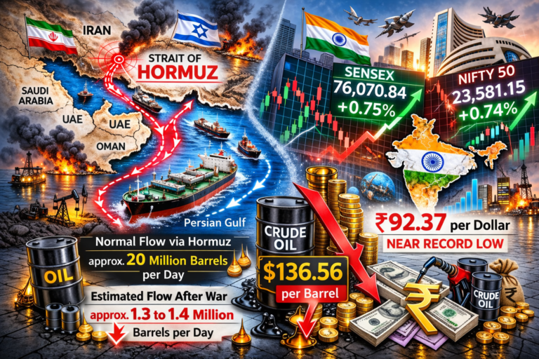 होर्मुज पर जकड़न, भारत पर बढ़ता दबाव: ईरान-इजराइल युद्ध ने तेल, रुपये और बाजार को झकझोरा